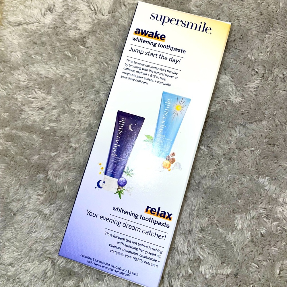 NWT supersmile whitening toothapste Vegan kosher crutely free
